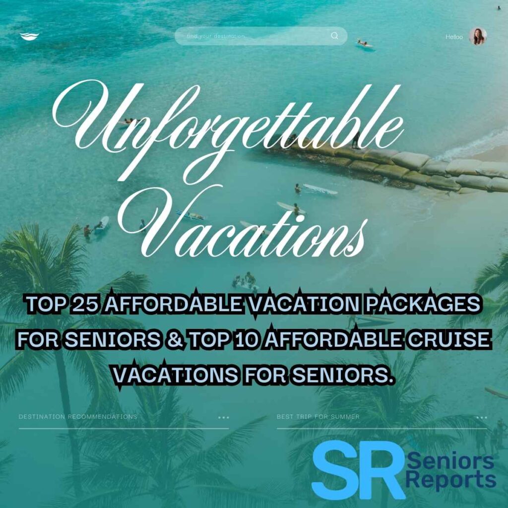 Explore our guide to the Top 25 affordable vacation packages for seniors​, plus the Top 10 Affordable Cruise Vacations for Seniors​ with Pro Travel Tips.